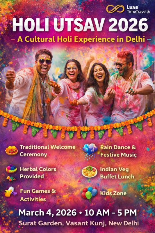 Holi Utsav 2026 - A Cultural Holi Experience in Delhi