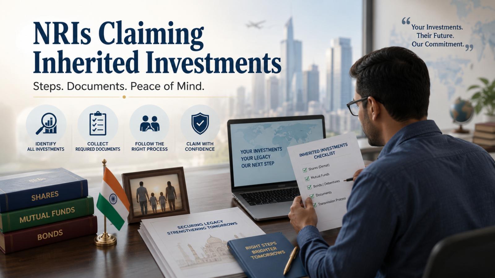 NRI Inherited Shares and Mutual Funds Claim Process in India