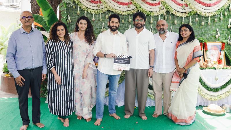 Naga Chaitanya’s Dhootha 2 Begins With Nagarjuna Clap