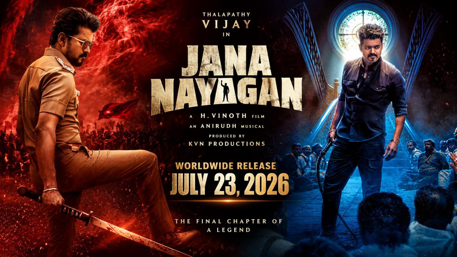 Thalapathy Vijay's Final Film Jana Nayagan Set for July 23 Release
