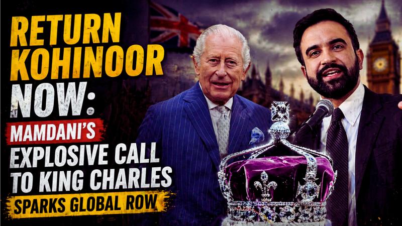 Return Kohinoor Now: Mamdani’s Explosive Call to King Charles Sparks Global Row
