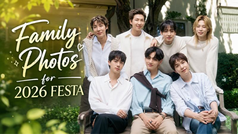 BTS 2026 FESTA Family Photos Bring Emotional OT7 Reunion For ARMY