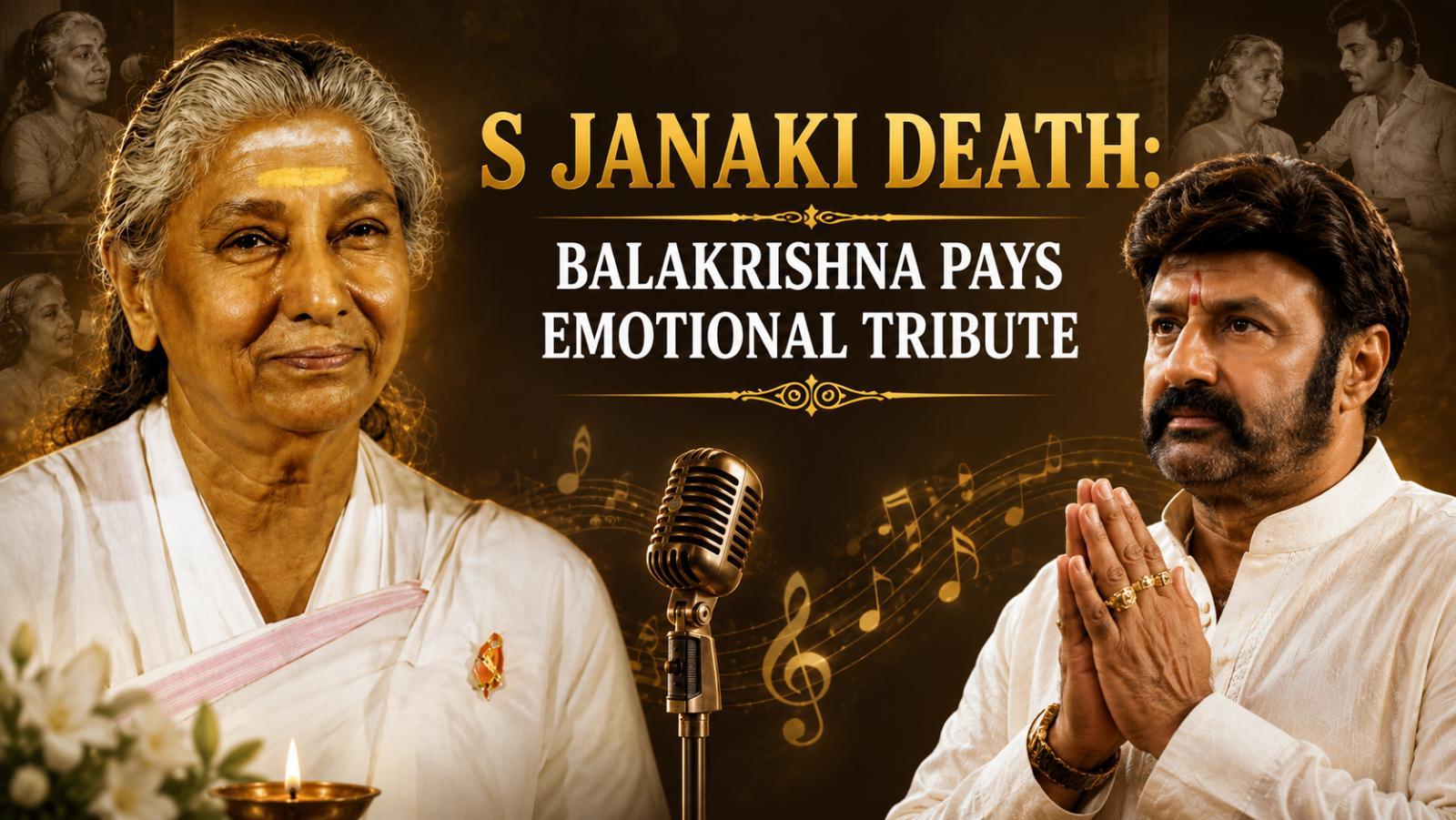 S Janaki Death: Balakrishna Pays Emotional Tribute