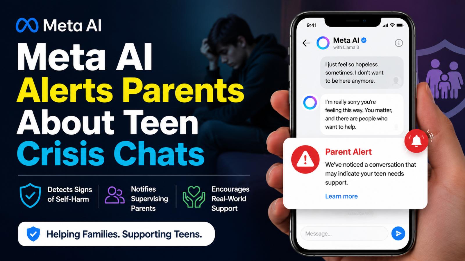 How Meta AI Teen Crisis Alerts Notify Parents
