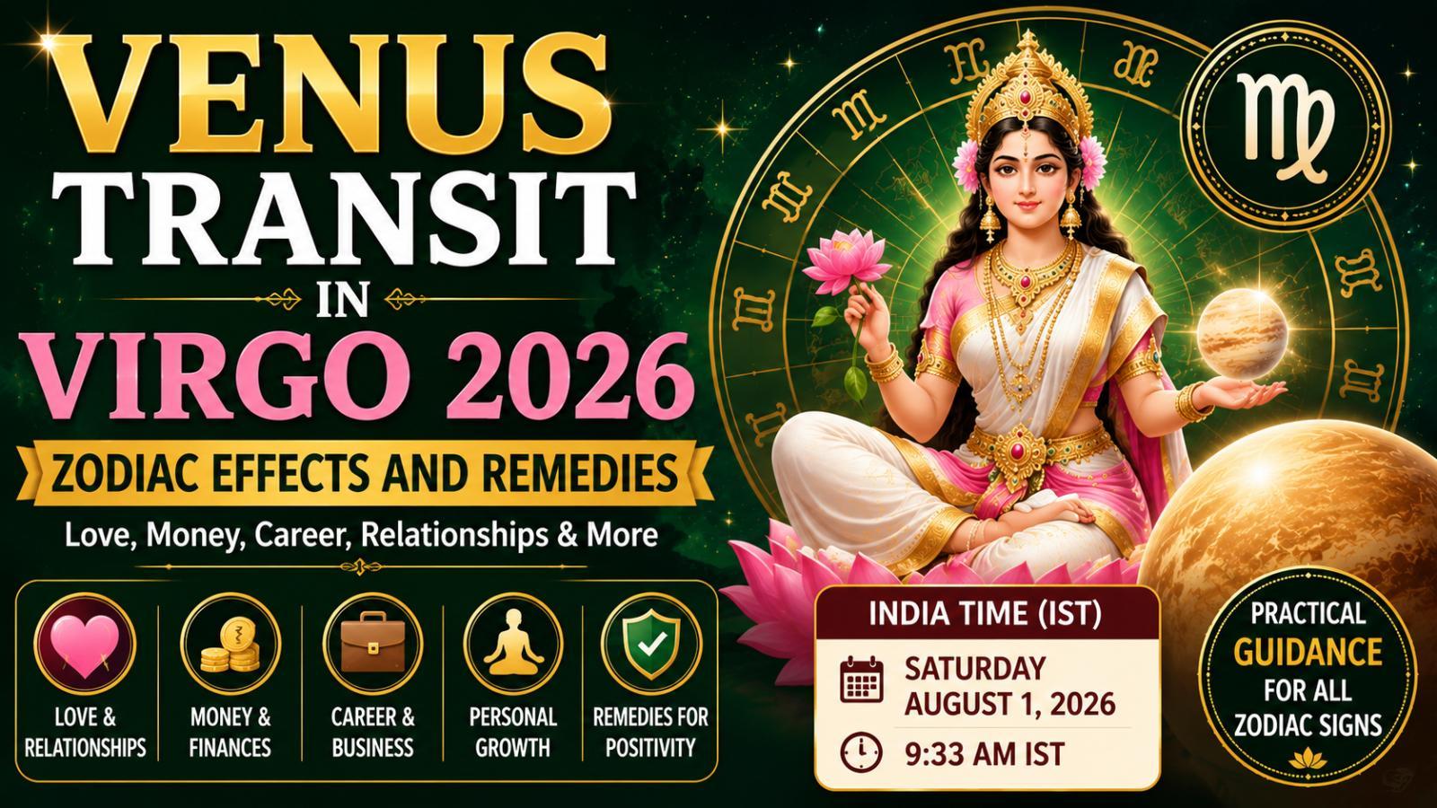 Venus in Virgo 2026: Love, Money and Zodiac Predictions