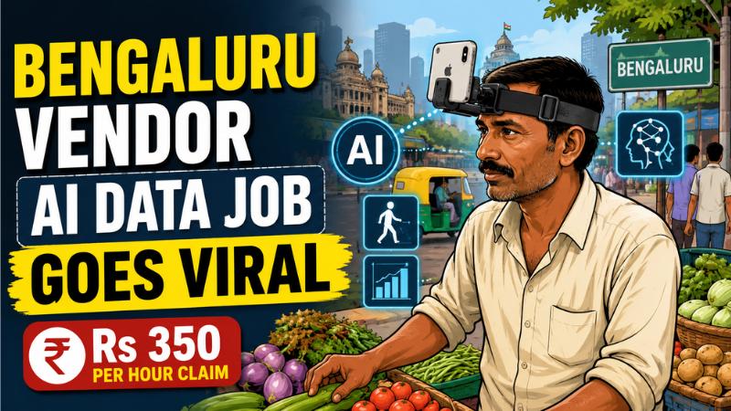 Bengaluru Street Vendor AI Data Job Goes Viral Over Rs 350 Per Hour Claim