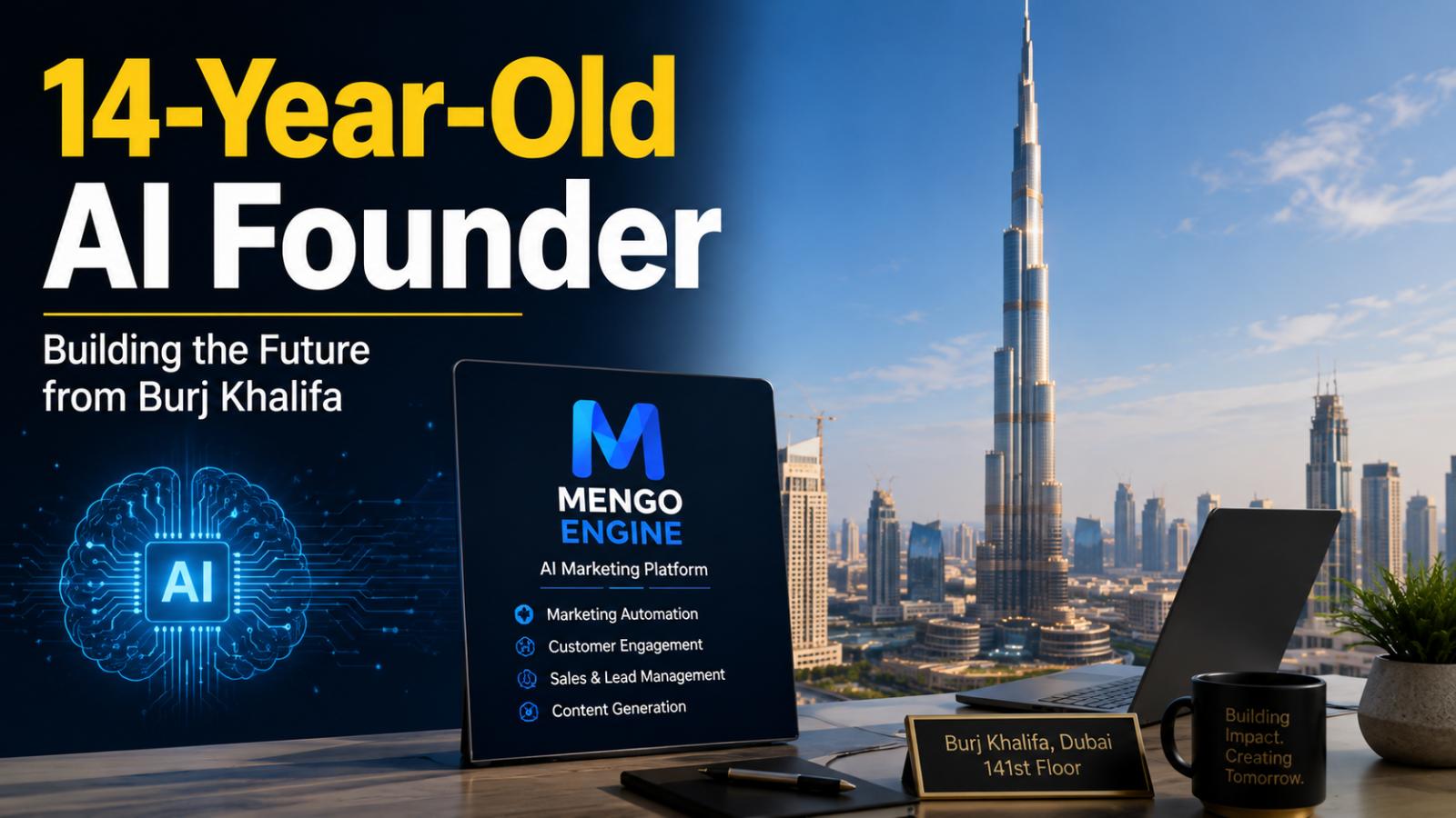 Who Is Jainam Jain? 14-Year-Old AI Founder Behind Mengo Engine