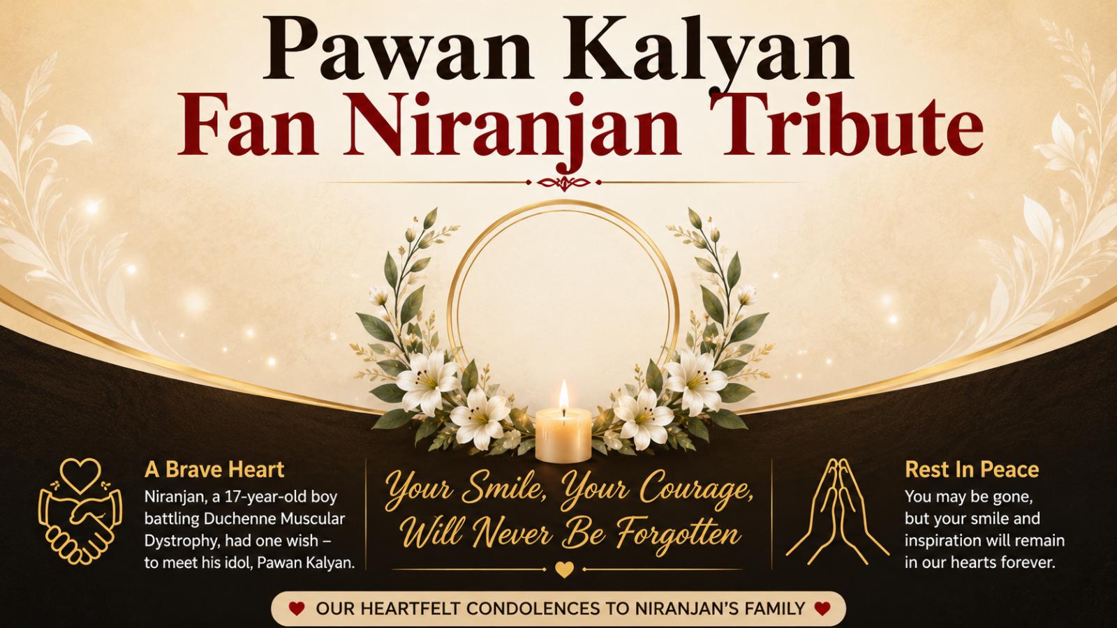 Pawan Kalyan Fan Niranjan Death: Actor Mourns Young Fan