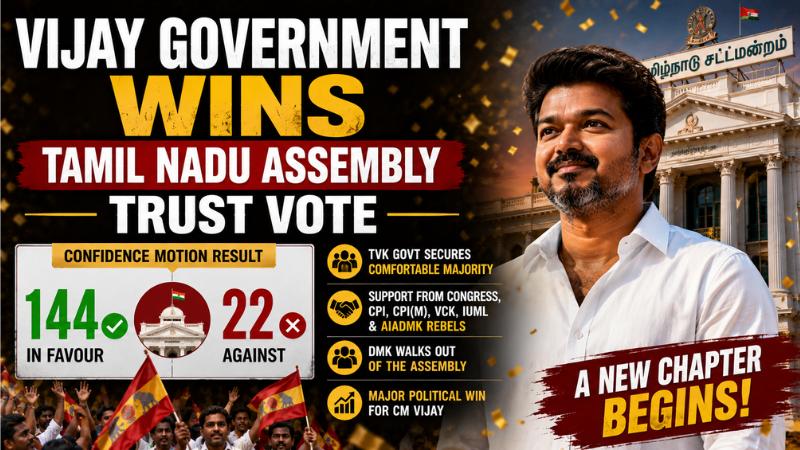 Vijay Government Wins Tamil Nadu Assembly Trust Vote