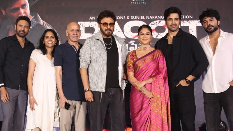 Victory Venkatesh Graces Dacoit Pre-Release Event: Adivi Sesh's Next Big Hit