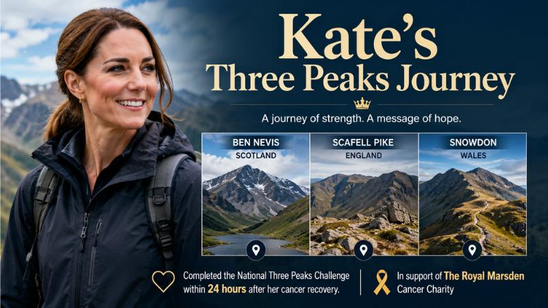 Kate Middleton Completes Three Peaks Challenge After Cancer Recovery