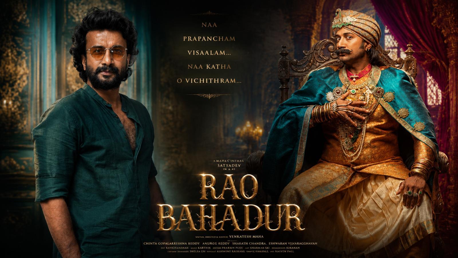 Satya Dev opens up in interview about Rao Bahadur transformation