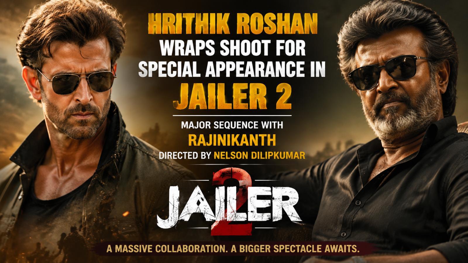 Jailer 2: Hrithik Roshan wraps special Rajinikanth scene