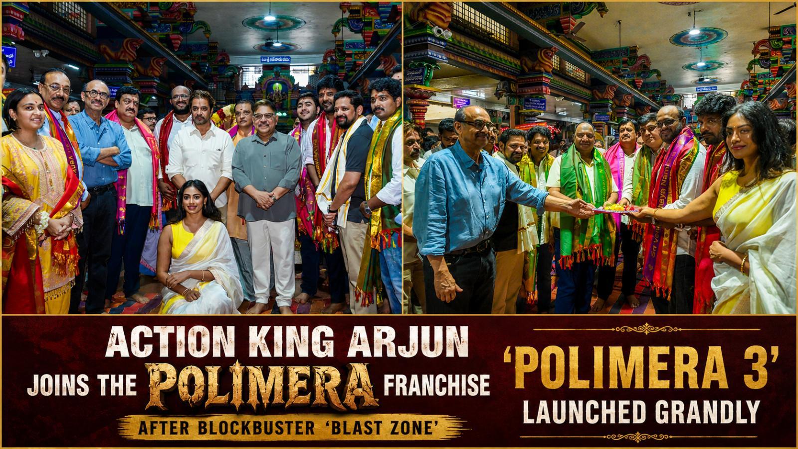 Action King Arjun Joins Polimera 3 as Film Launches Grandly