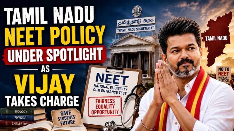 Tamil Nadu NEET Policy Under Spotlight as Vijay Takes Charge