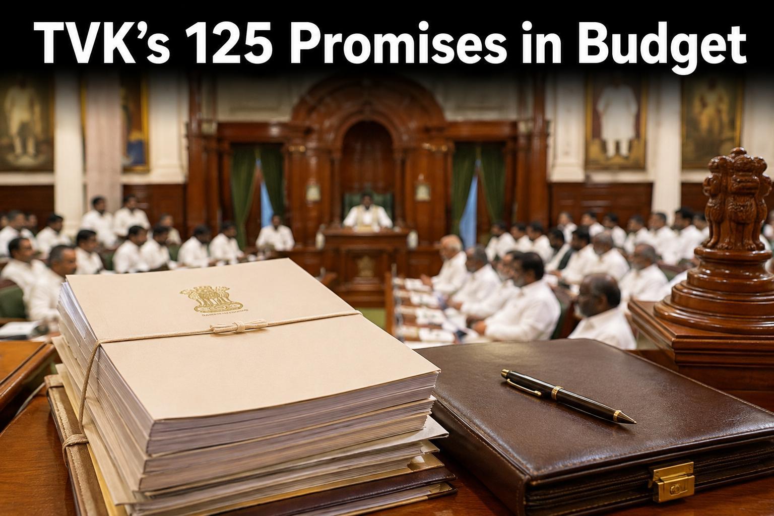 TVK Says 125 Poll Promises Included in Tamil Nadu Budget