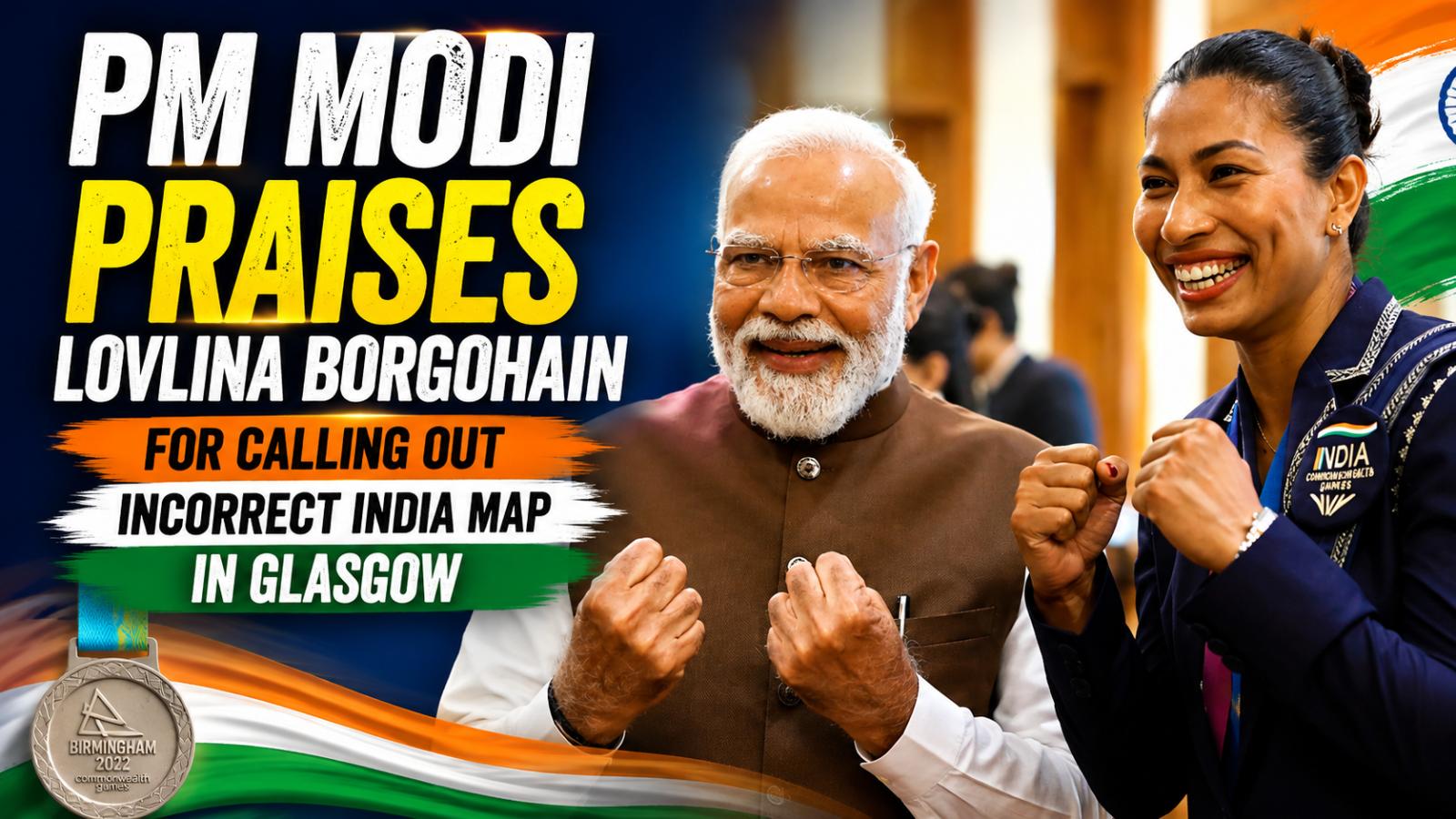PM Modi Praises Lovlina for Flag Stand at Glasgow Restaurant