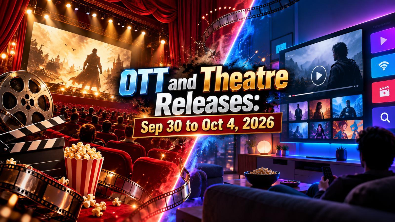 OTT and Theatre Releases: Sep 30 to Oct 4, 2026
