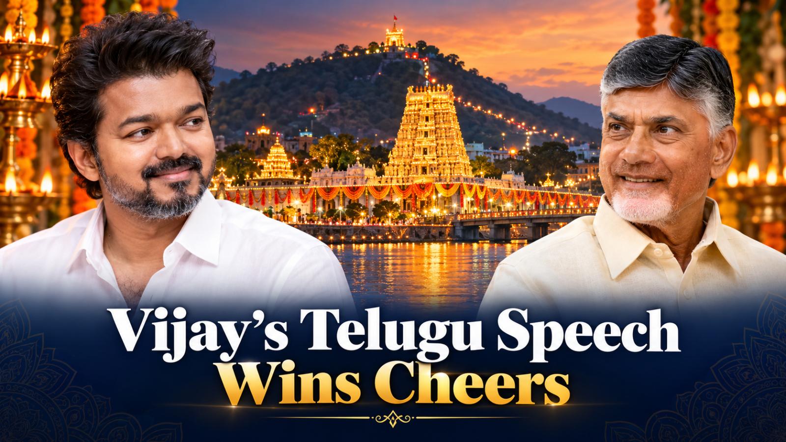 CM Vijay Meets Naidu, Telugu Speech Wins Cheers in Vijayawada
