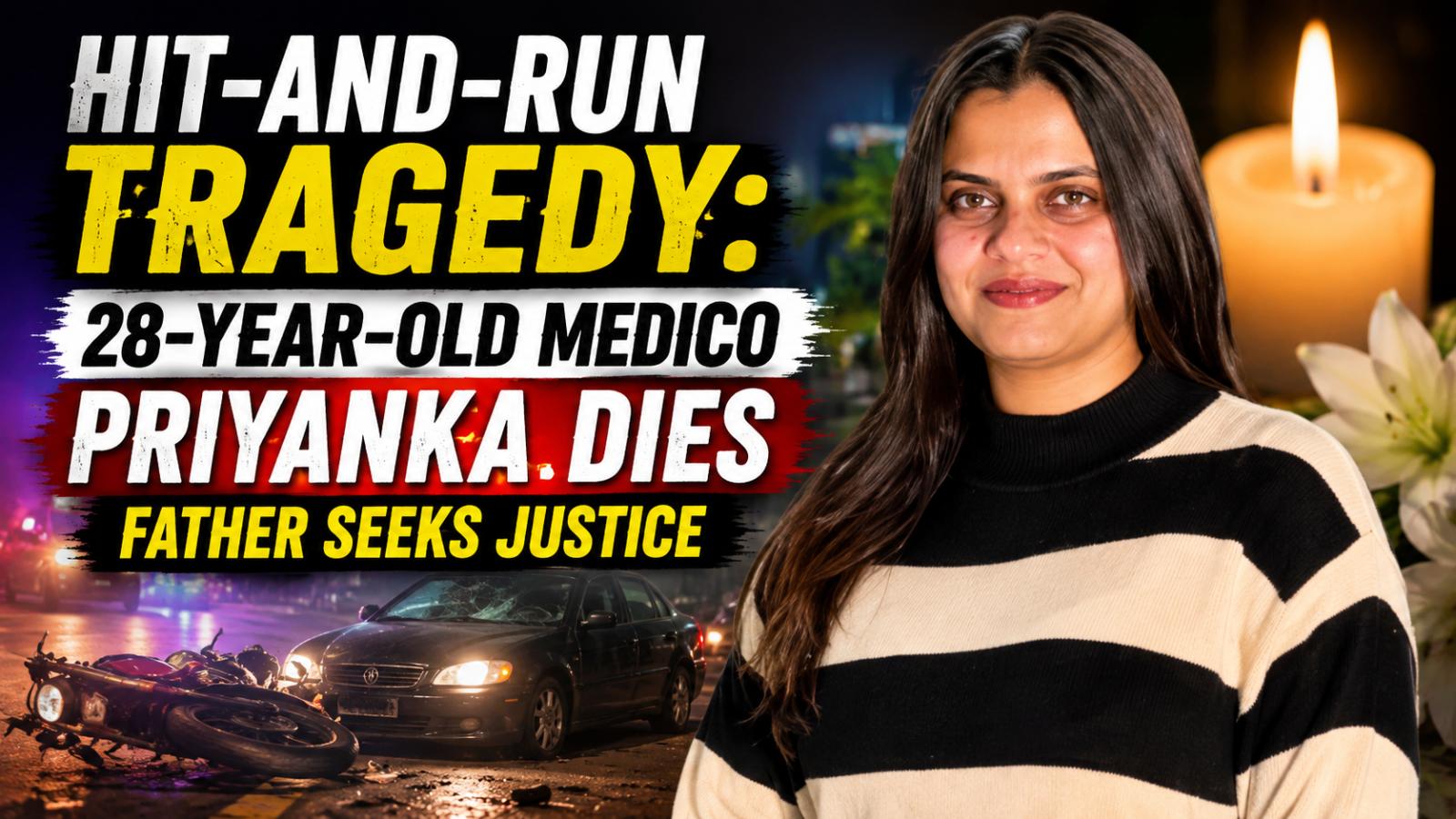 Medico Priyanka Dies After Hit-and-Run, Father Seeks Justice