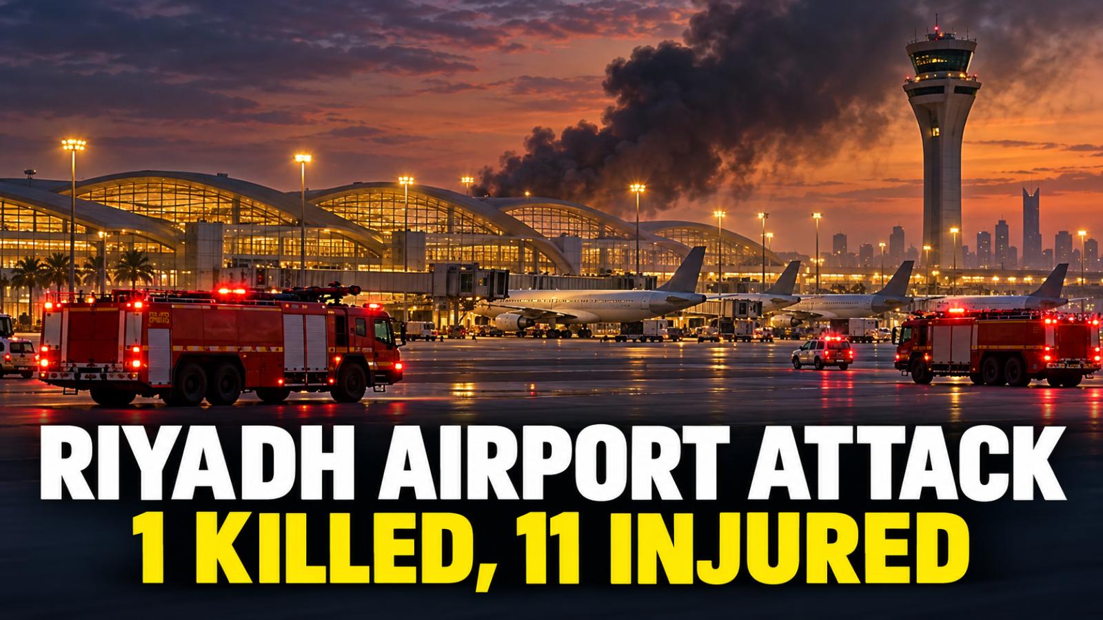 Riyadh Airport Attack: Fresh Houthi Strike Kills 1, Injures 11