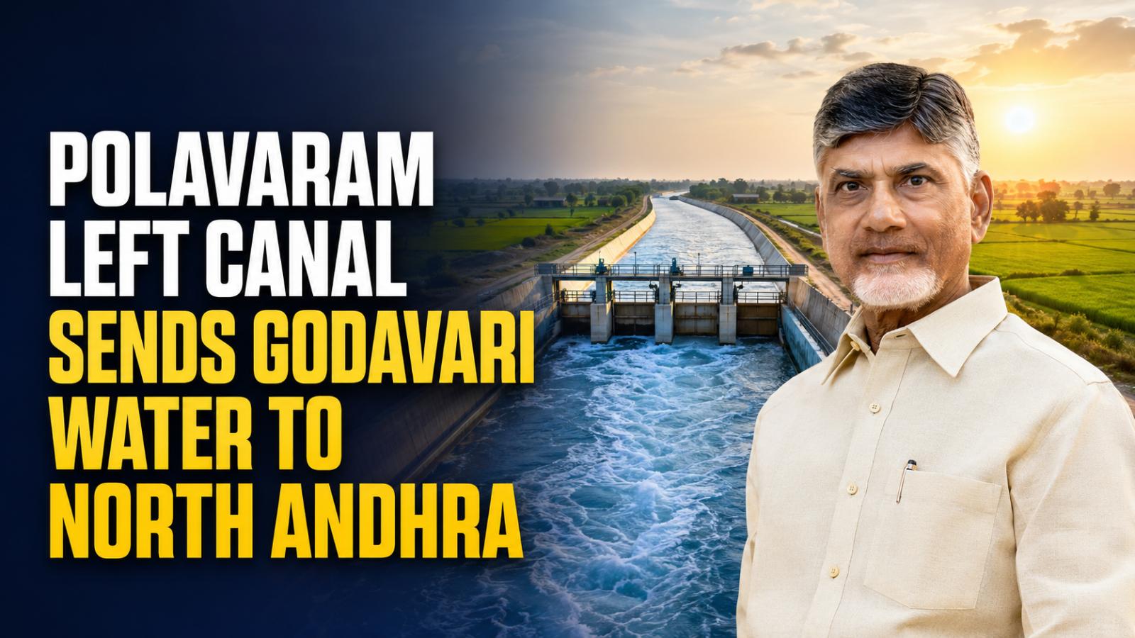 Polavaram Left Canal Sends Godavari Water to North Andhra