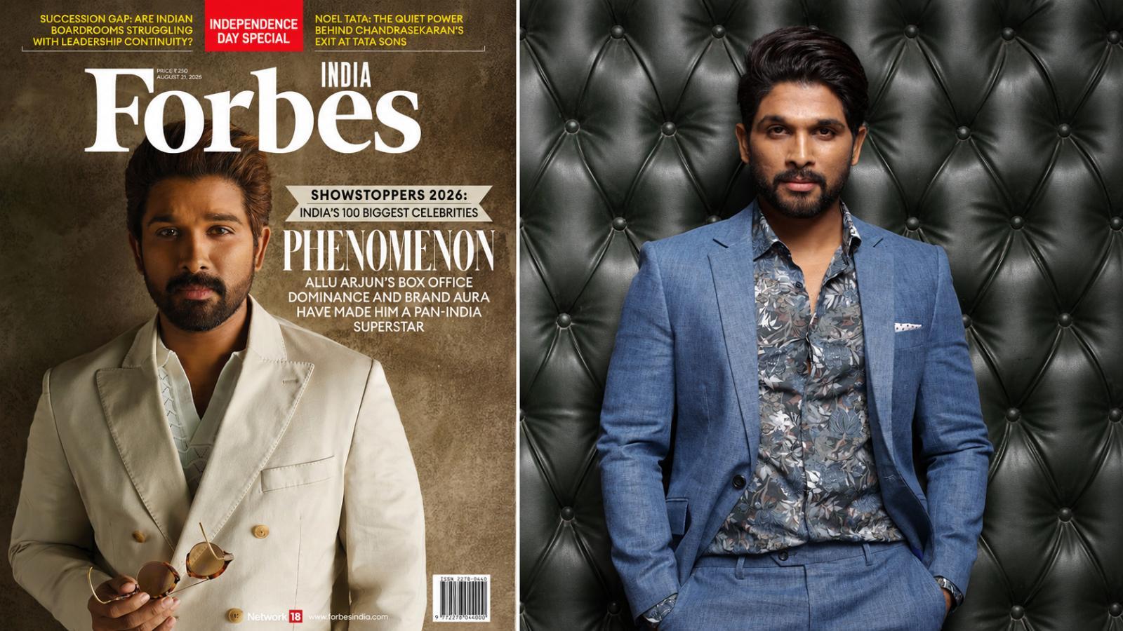 Allu Arjun Graces Forbes India Showstoppers 2026 Cover