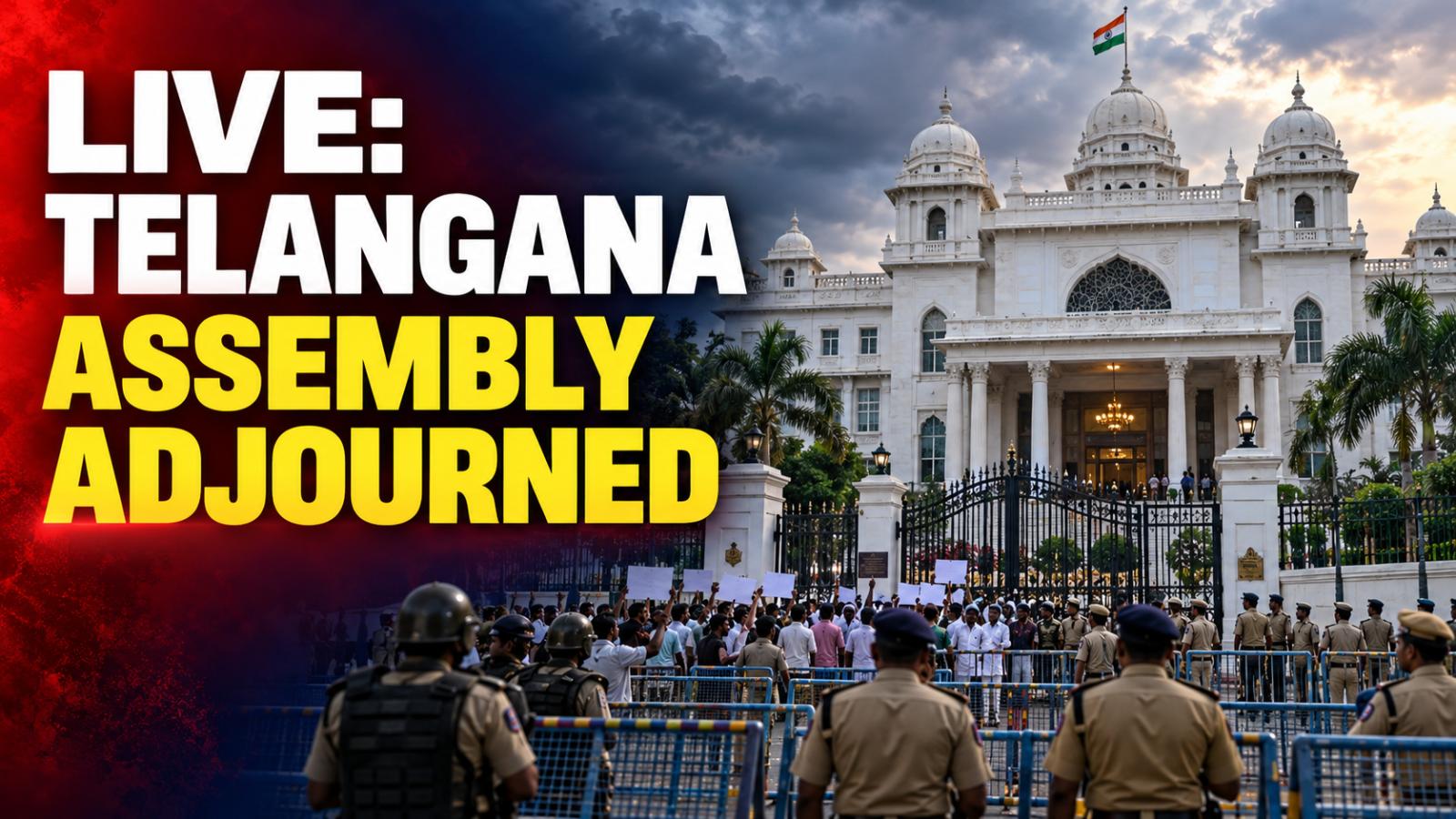 Live: Speaker Adjourns Telangana Assembly Monsoon Session