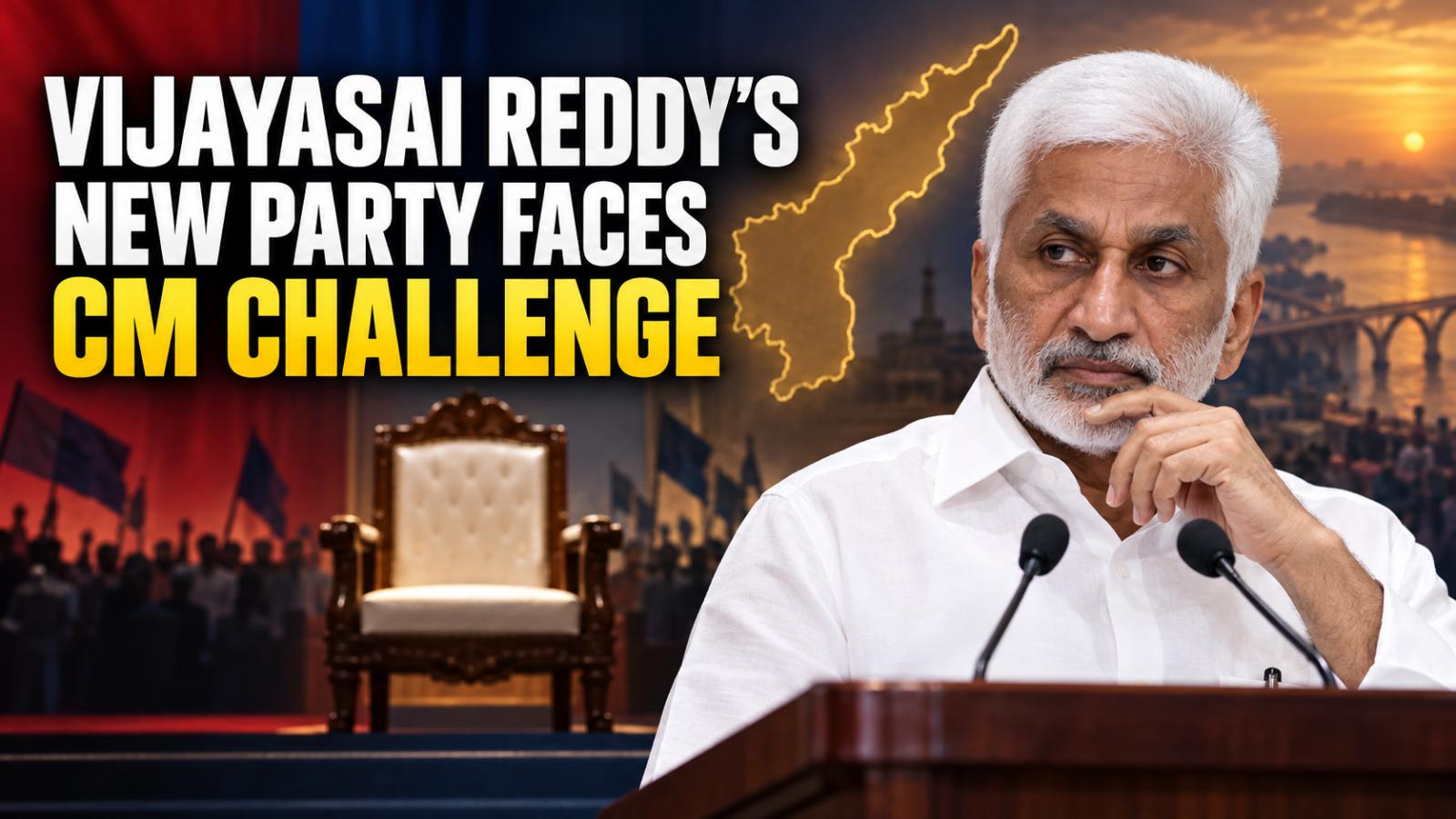 Vijayasai Reddy’s New Party Faces CM Candidate Challenge