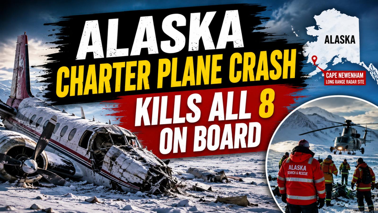 Alaska Charter Plane Crash Kills All 8 on Board Near Radar Site
