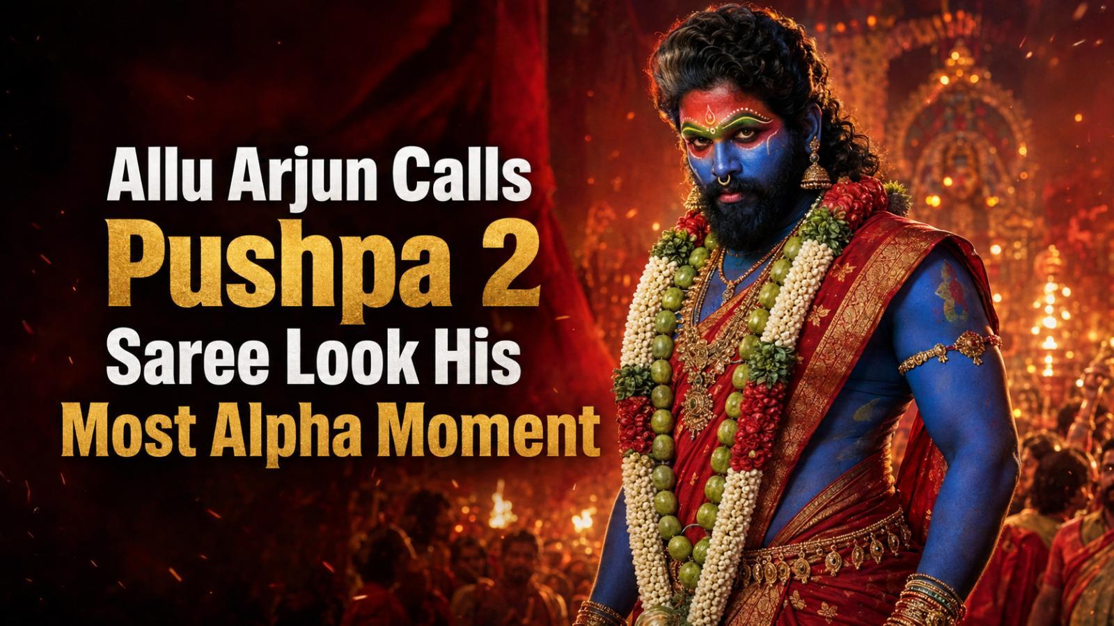 Allu Arjun Calls Pushpa 2 Saree Look As His Boldest Moment