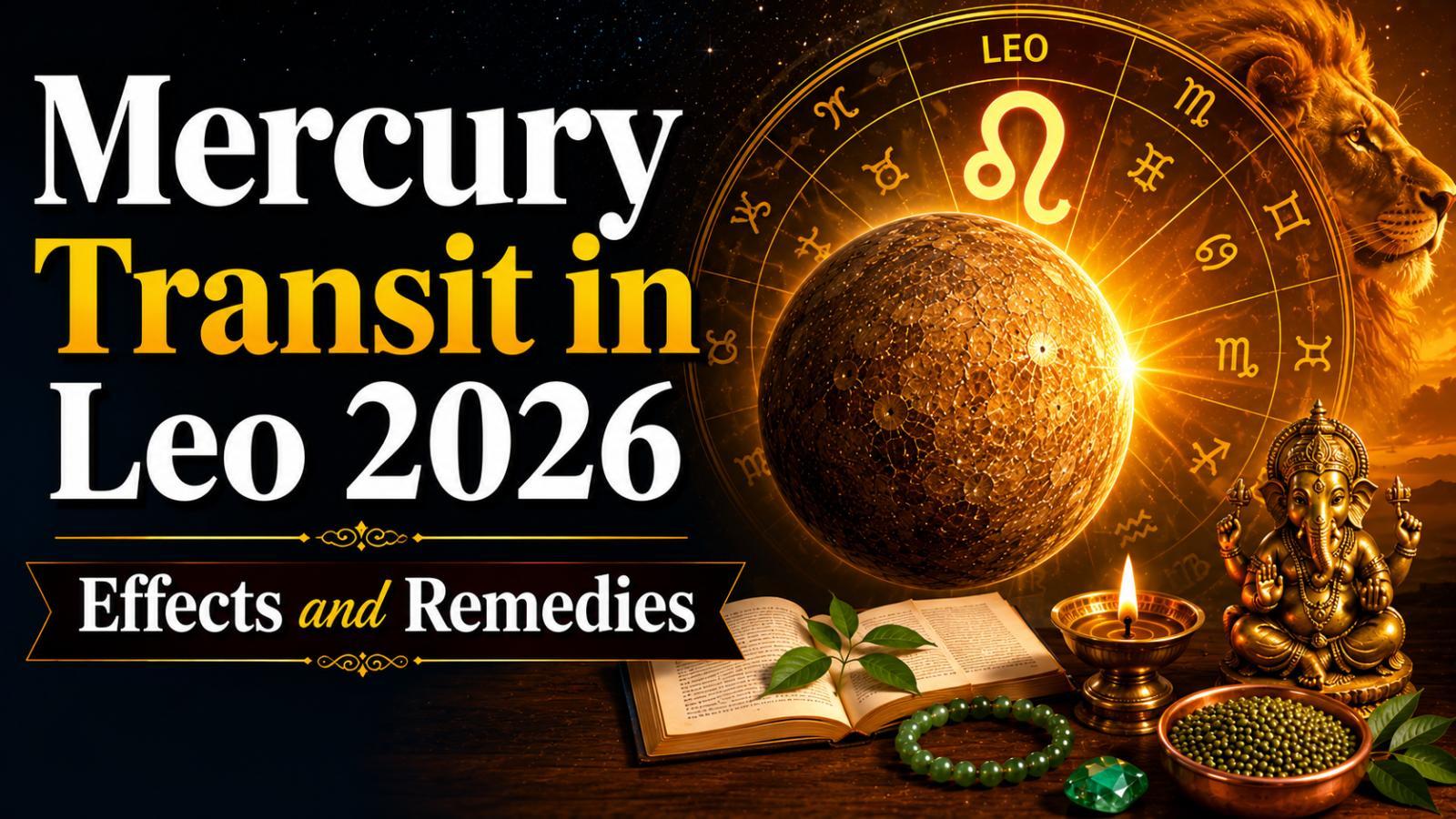 Mercury Transit in Leo 2026: Key Effects and Powerful Remedies