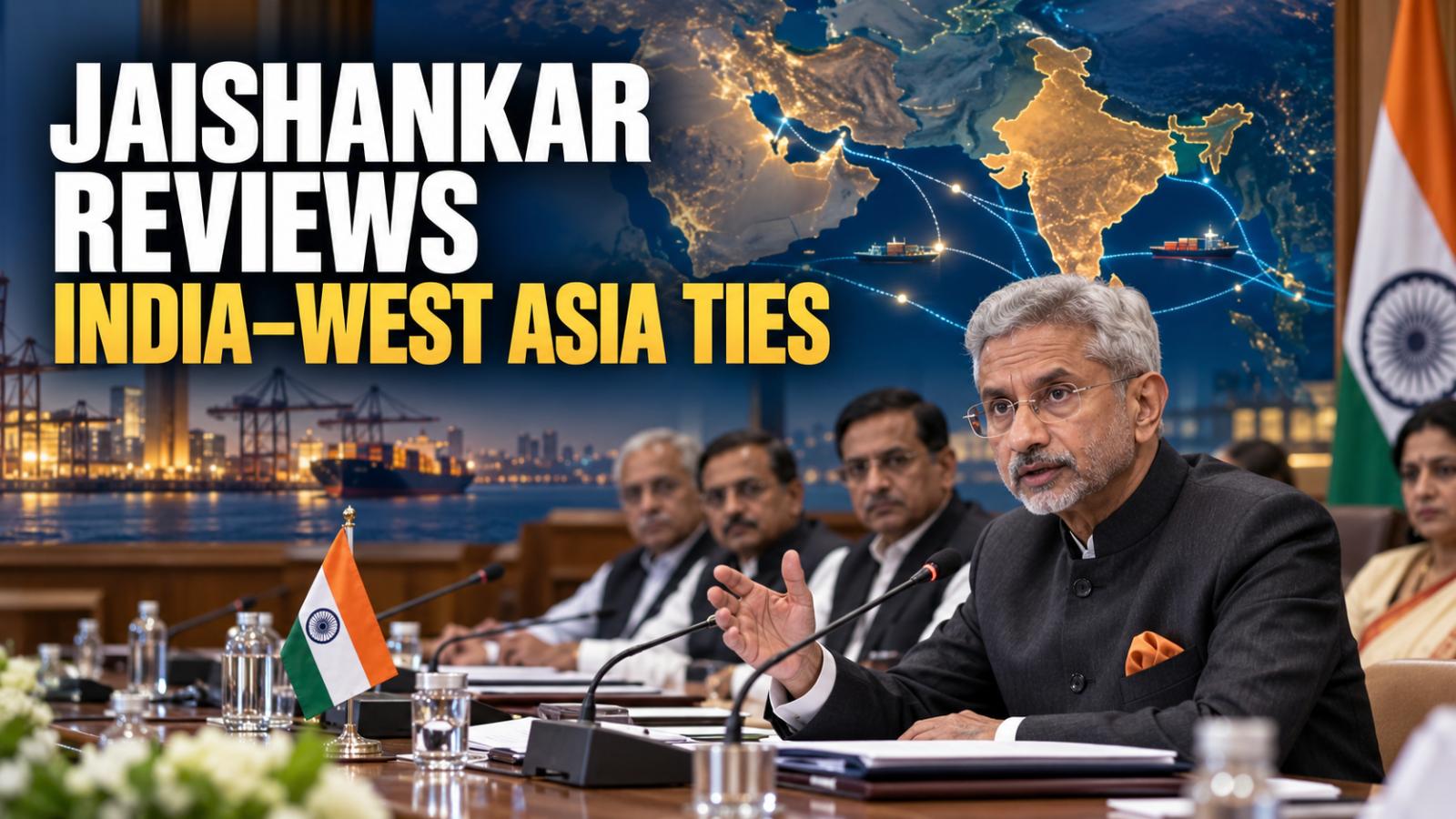 Jaishankar Reviews India-West Asia Ties Amid Conflict
