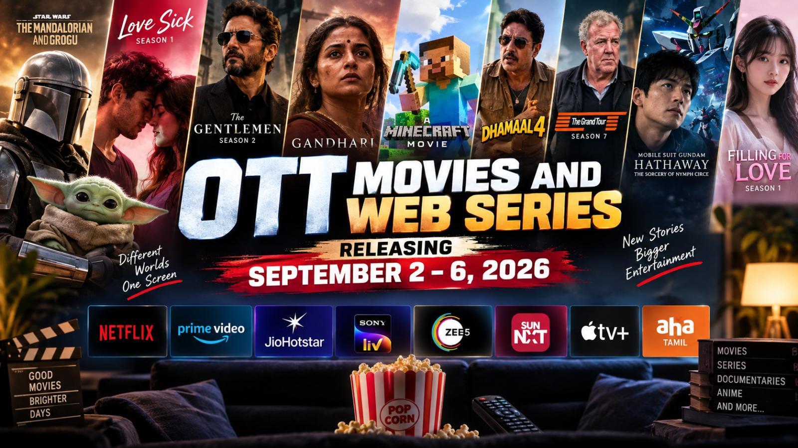 OTT Movies and Web Series Releasing September 2–6, 2026
