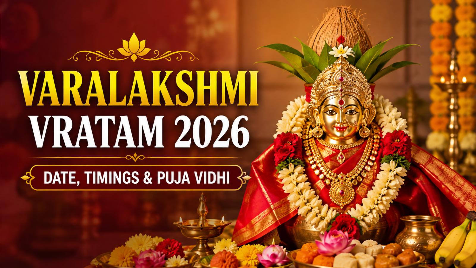 Varalakshmi Vratam 2026: Date, Puja Vidhi, Katha and Kalasha Guide