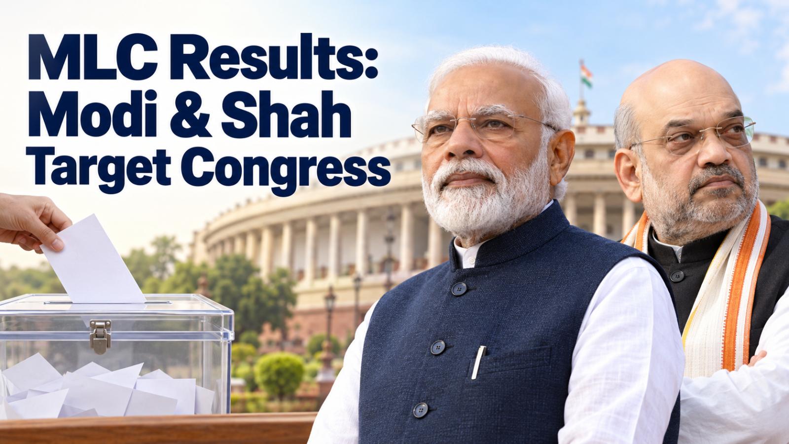 MLC Results: Amit Shah And Modi Target Congress Over Ballot Polls