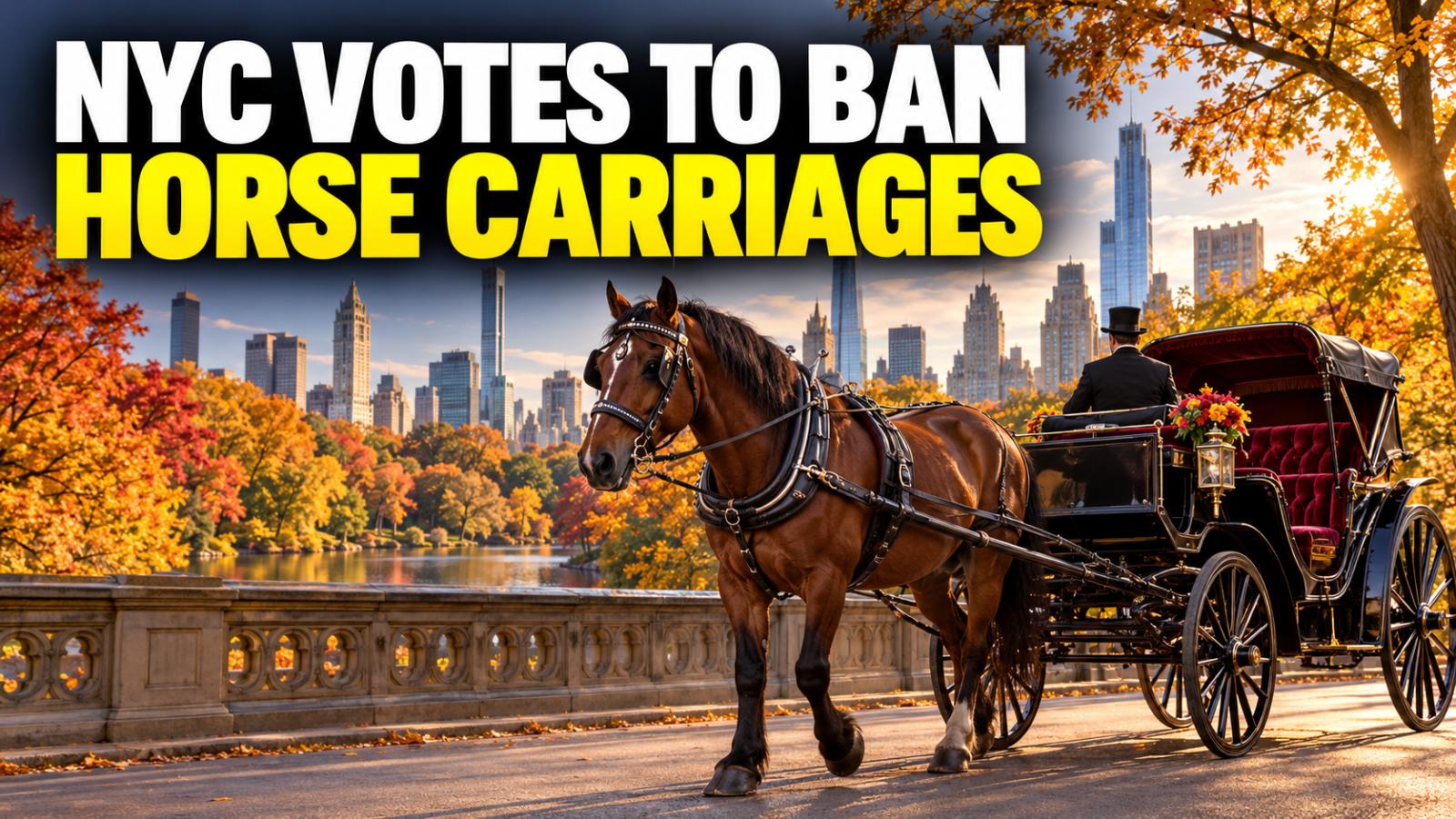 NYC Votes to Ban Horse Carriages After Indian Tourist’s Death