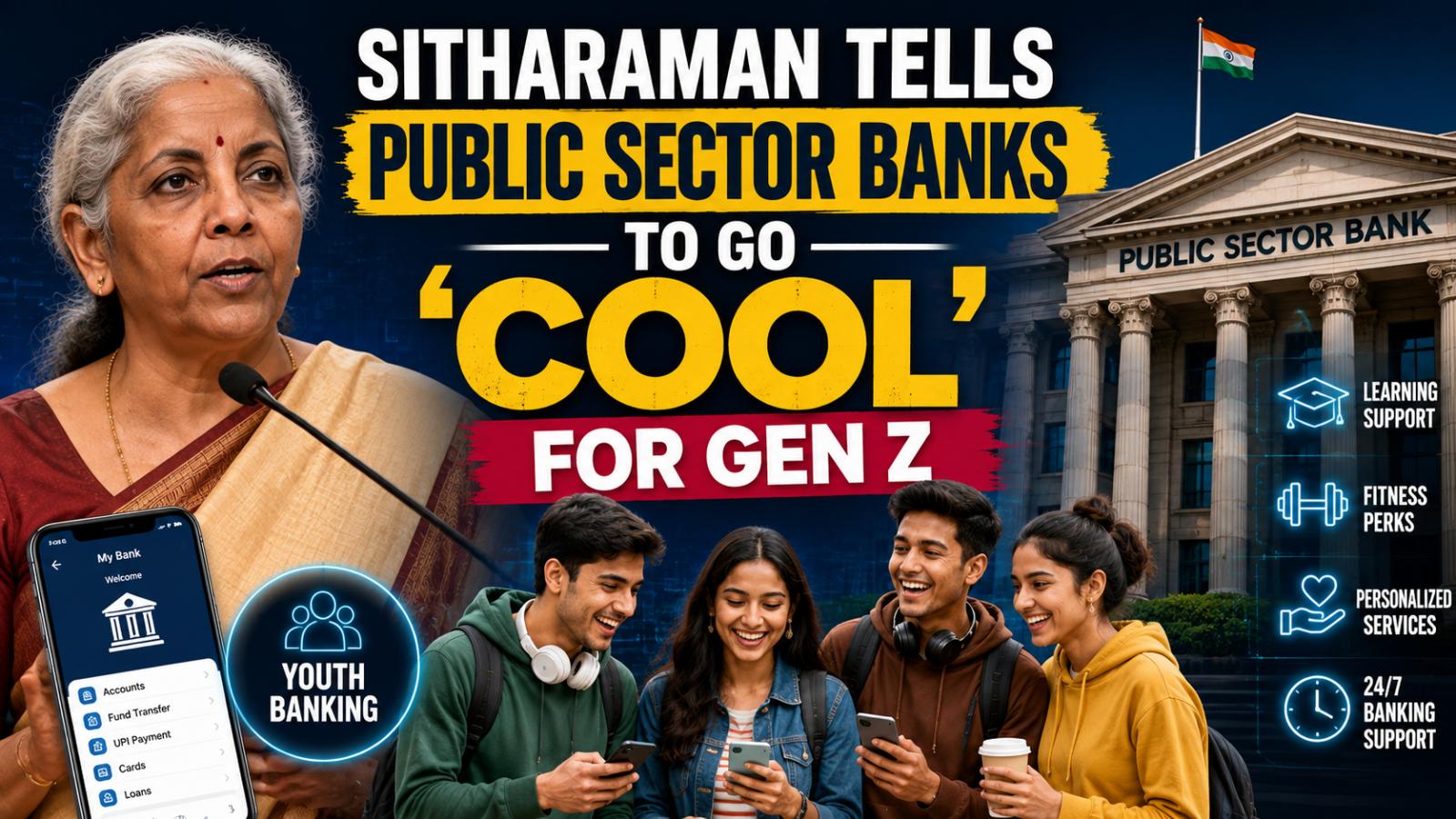 Sitharaman Tells Public Sector Banks to Go Cool for Gen Z