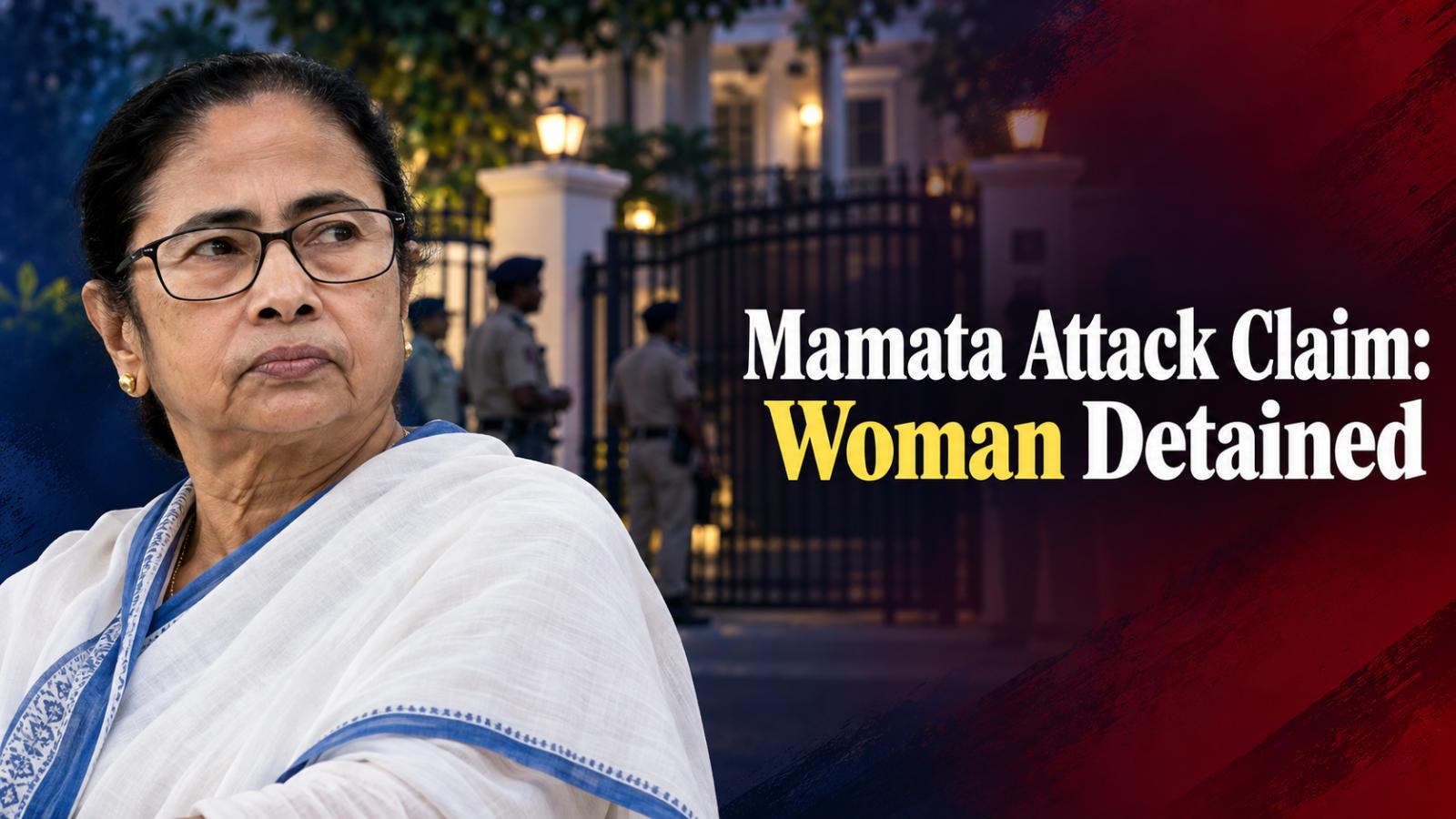Mamata Banerjee Attack Claim: Woman Detained Outside Kalighat Home