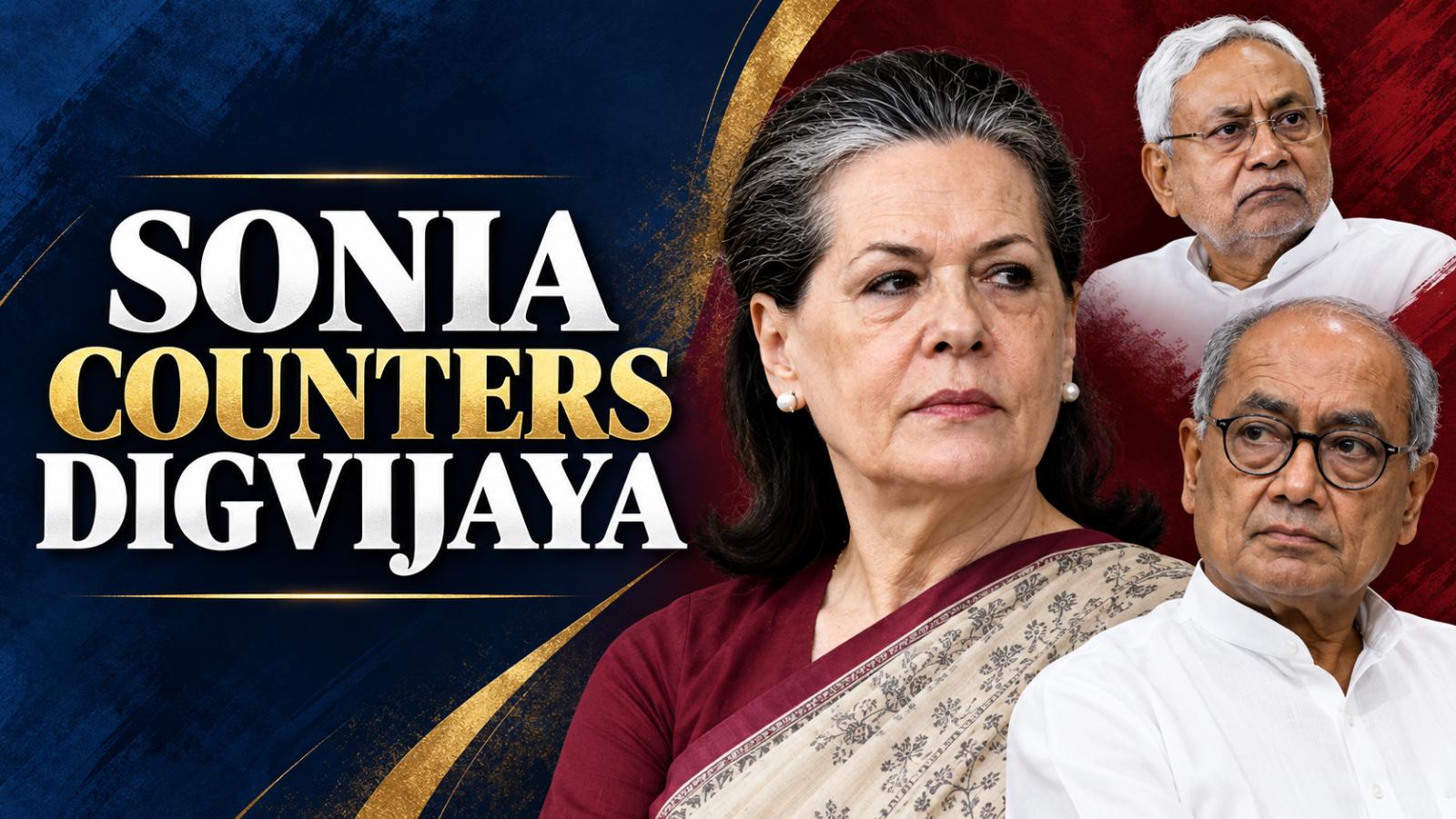 Sonia Gandhi Counters Digvijaya Over Nitish’s INDIA Bloc Exit