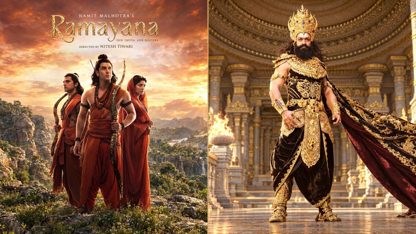 Ramayana Posters Reveal Ram, Sita, Lakshman and Yash’s Ravana
