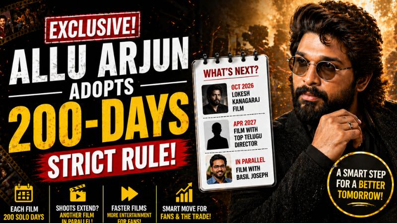 Allu Arjun Adopts 200-Day Rule to Avoid Film Delays
