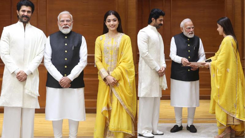 Vijay and Rashmika Meet PM Modi After Wedding to Invite Him to Reception
