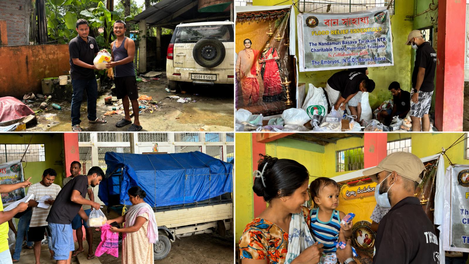 NTR Charitable Trust Extends Aid to Assam Flood Victims