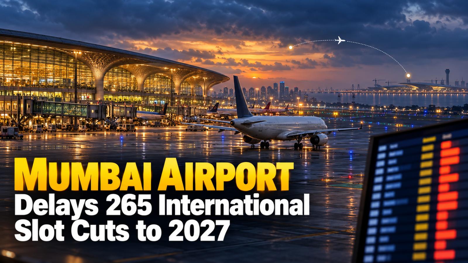 Mumbai Airport Delays 265 International Slot Cuts Until 2027