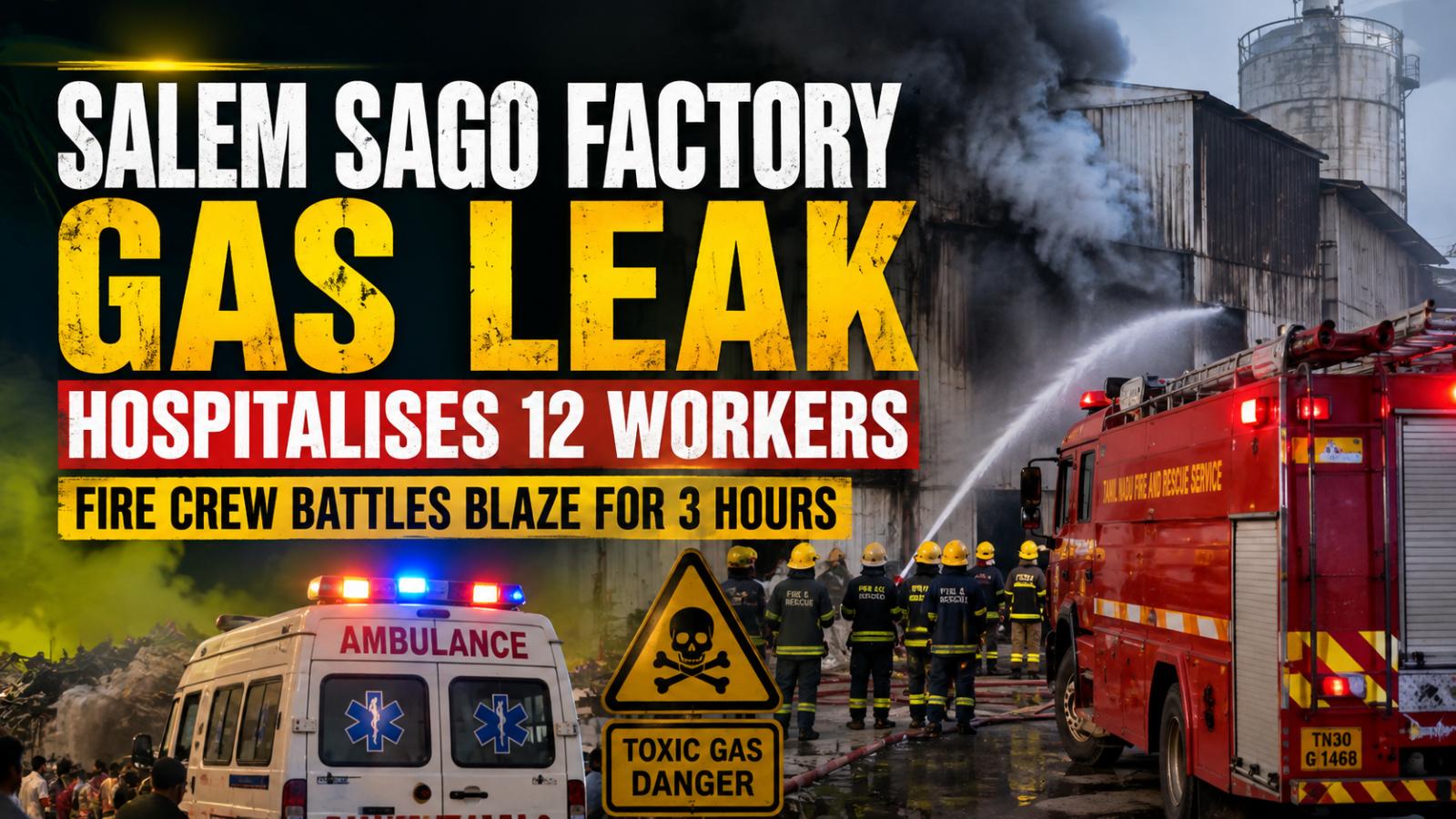 Salem Sago Factory Gas Leak Hospitalises 12 After Fire