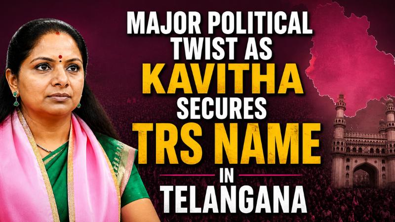 Major Political Twist As Kavitha Secures TRS Name In Telangana