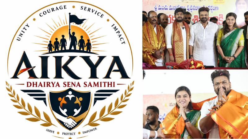 RawKing Manoj Launches AIKYA DHAIRYA SENA SAMITHI