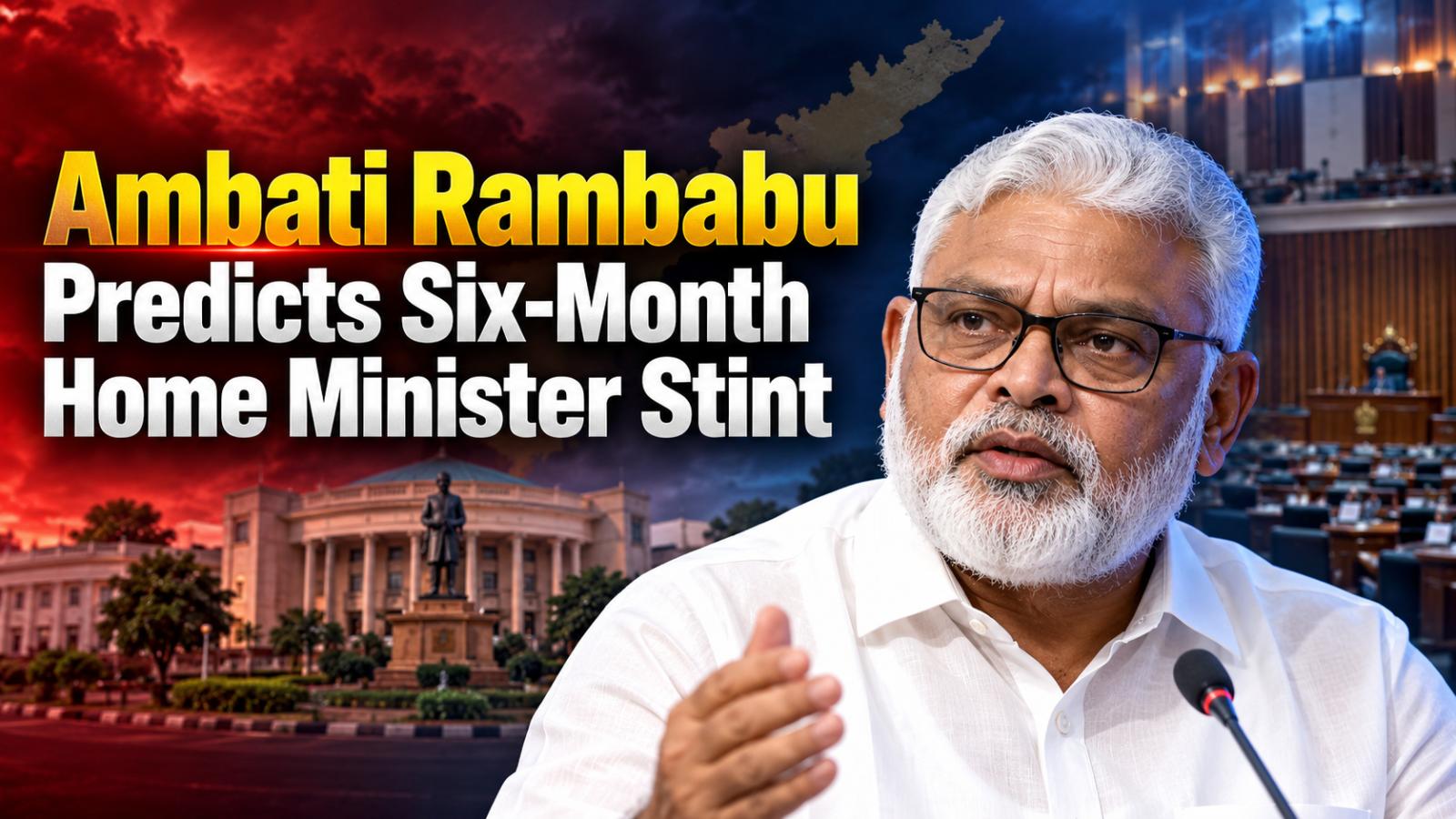 Ambati Rambabu Says He Would Be Home Minister for Six Months