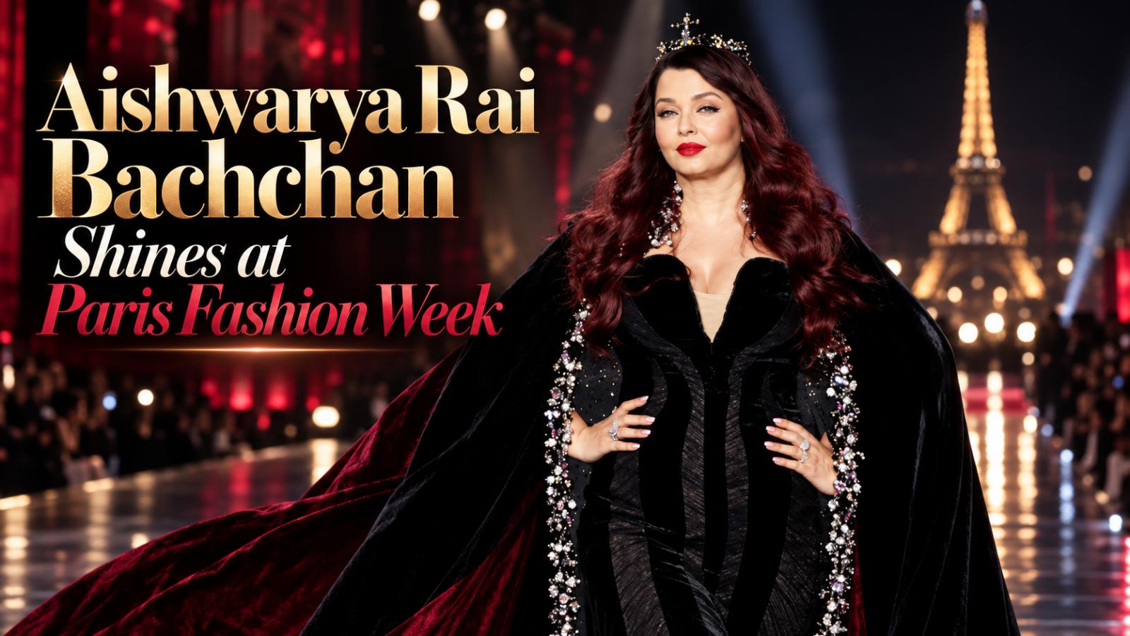 Aishwarya Rai Bachchan Brings Regal Style to Paris Fashion Week